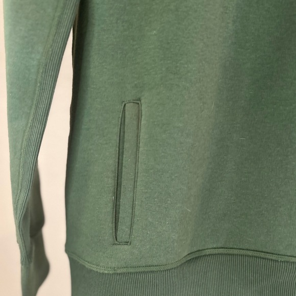 Zyia Active Green Funnel Neck Pocket Hoodie Womens Size M Cotton Polyester Blend - Picture 2 of 8